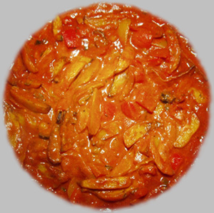 Kartoffelpfanne mit Tomatensauce
